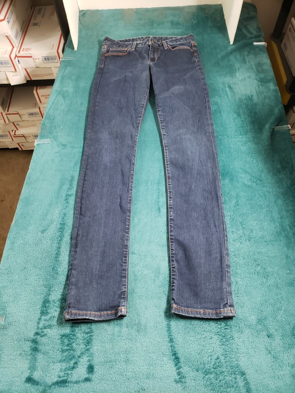 Banana Republic Jeans Size 26 Women Blue Pants Stretch Denim Mid Rise Skinny